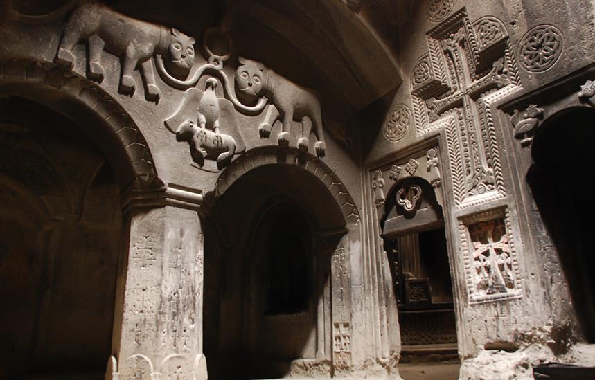 Decorations of Gogard Monastery
